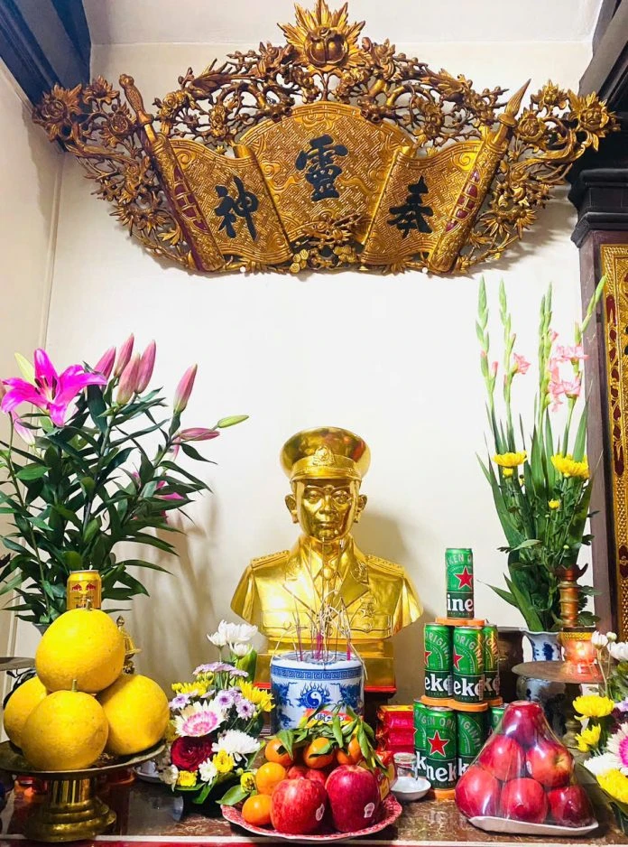 Lễ rước và an vị tượng Đại tướng Võ Nguyên Giáp tại Đền thờ dòng họ Vũ - Võ Nam Định