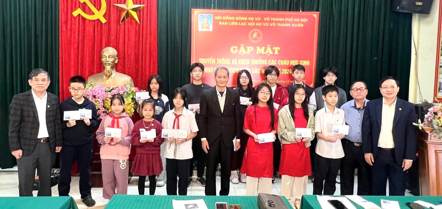 Công tác thi đua khen thưởng - khuyến học khuyến tài hội đồng lâm thời dòng họ Vũ Võ Thanh Xuân - Tp. Hà Nội