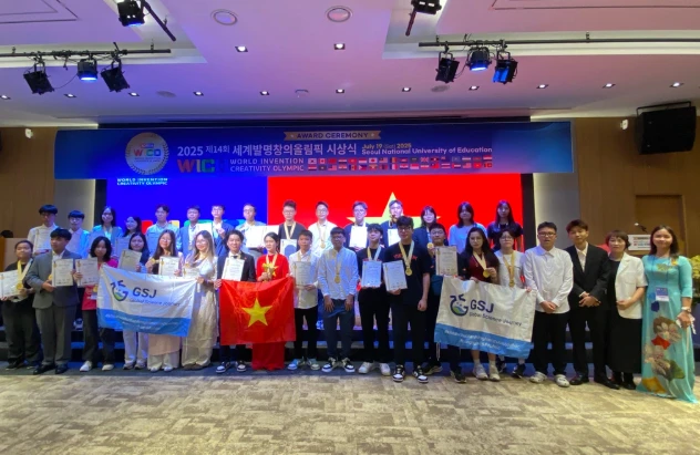 Nhiều học sinh họ Vũ - Võ giành huy chương vàng tại Olympic Sáng tạo Quốc tế WICO 2025