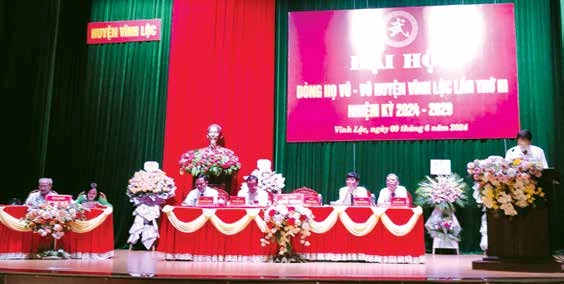 Đại hội dòng họ Vũ - Võ huyện Vĩnh Lộc, tỉnh Thanh Hóa lần thứ III, nhiệm kỳ 2024 - 2029
