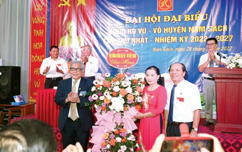 Đại hội đại biểu dòng họ Vũ - Võ huyện Nam Sách, tỉnh Hải Dương lần thứ nhất, nhiệm kỳ 2022 - 2027