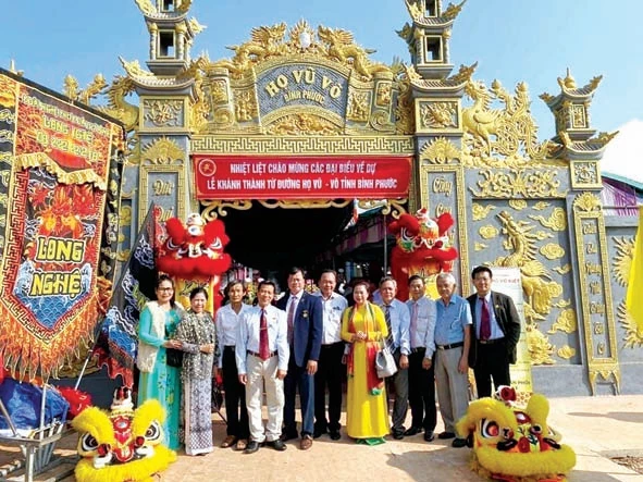 Khánh thành Từ đường họ Vũ - Võ tỉnh Bình Phước
