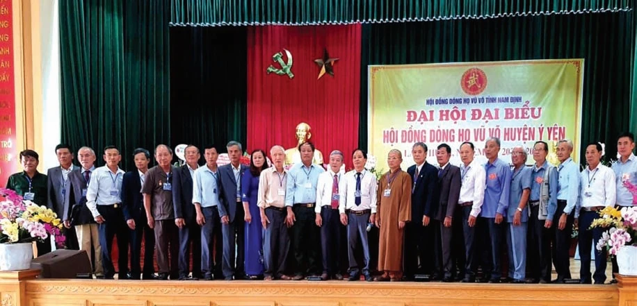 Đại hội dòng họ Vũ - Võ huyện Ý Yên, tỉnh Nam Định lần thứ III, nhiệm kỳ 2022 - 2027